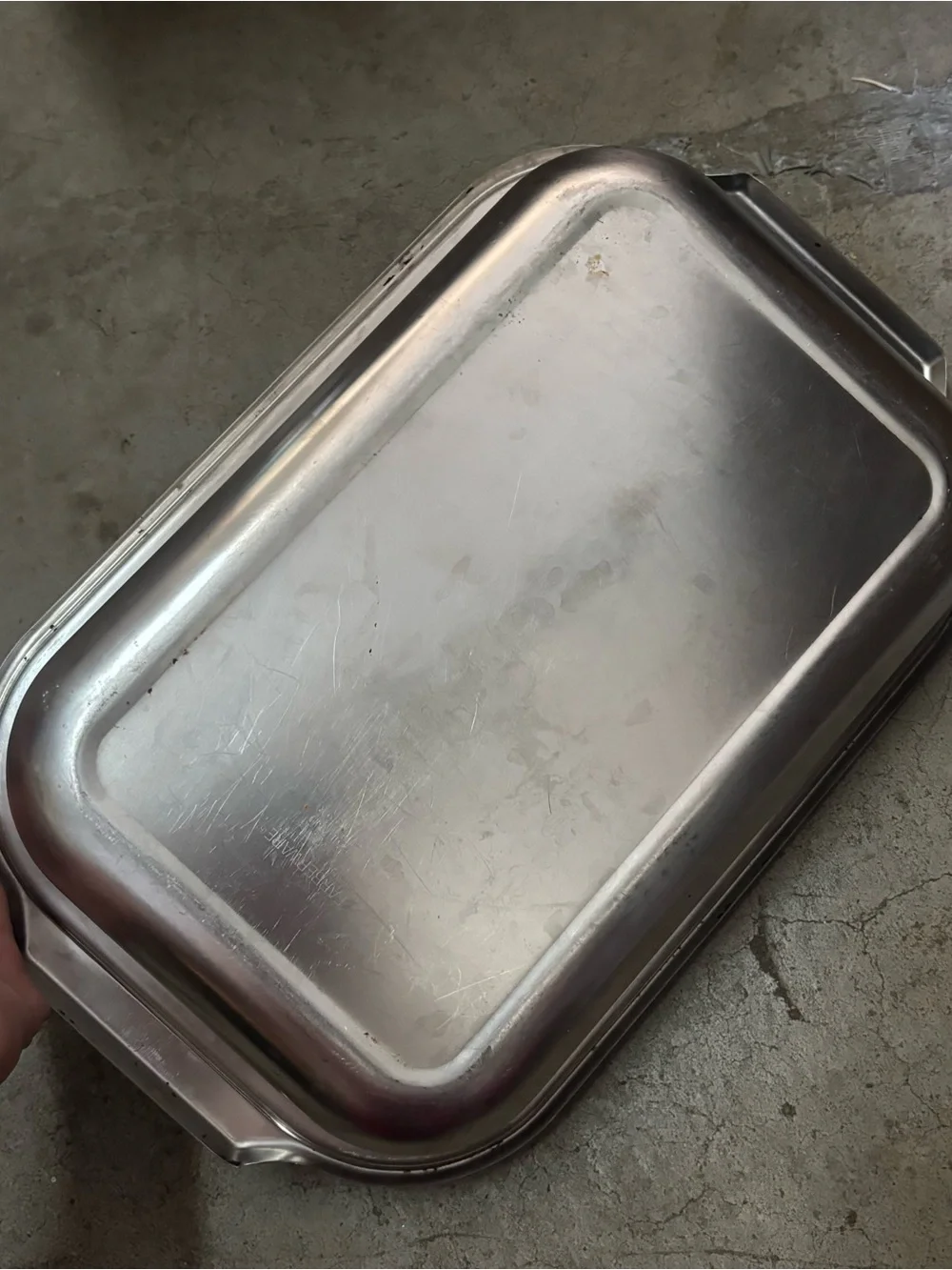 Vintage Farberware Silver Stainless Steel Tray